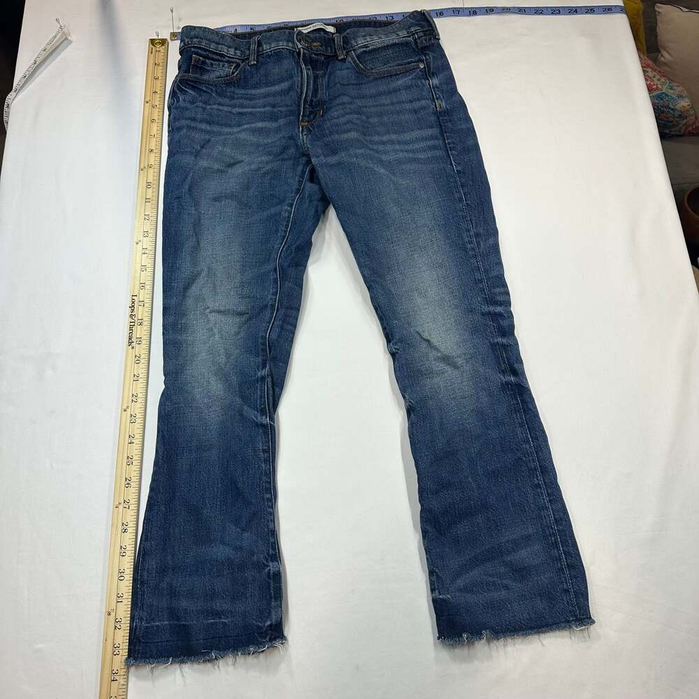 Banana Republic Premium Denim Cropped Flare Jeans Size 26